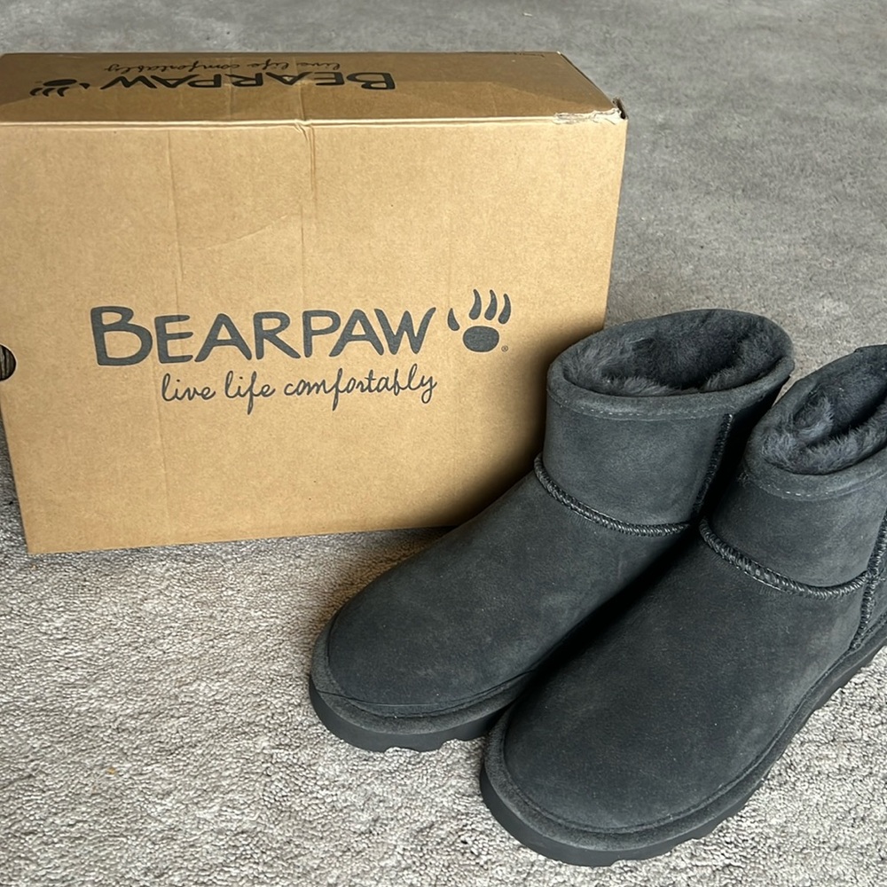 Dark Gray Bearpaw Boots